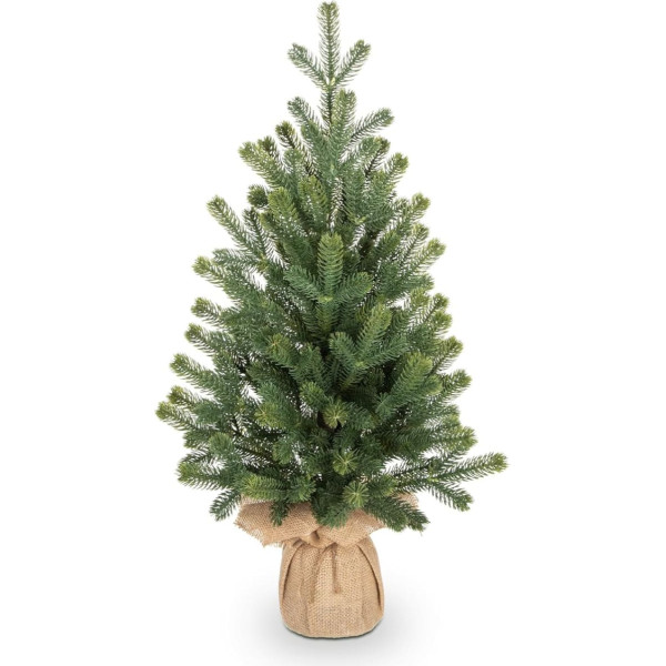 Briful Christmas Tree, Small Artificial Mini Christmas Tree, Christmas Decoration, Green Christmas Tree, Christmas Arrangement for Table, Office, Resto Christmas Decoration, Height 67 cm/24