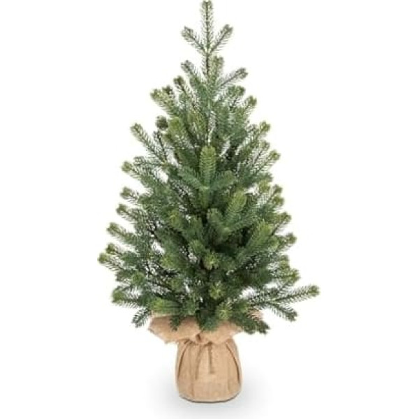 Briful Christmas Tree, Small Artificial Mini Christmas Tree, Christmas Decoration, Green Christmas Tree, Christmas Arrangement for Table, Office, Resto Christmas Decoration, Height 67 cm/24