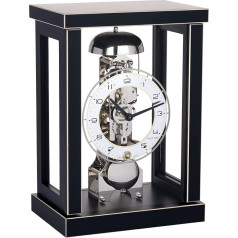 Hermle Modern table clock in a puristic design in black with 14-days power reserve