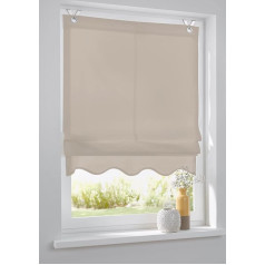 Kutti Olivia Roman Blind with Eyelets Grey / White / Natural / Lavender 45/60/80/100/120 x Height 140 cm