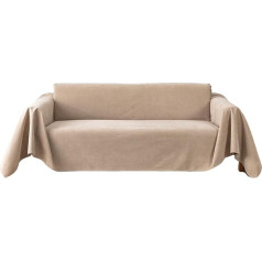 Thick Fabric Non-Slip Upgrade Sofa Protective Cover Home Decoration Waterproof Sofa Throw Sofa Cover Elastic Stretch Sofa Protector for Living Room Pets 180 x 340 cm Khaki