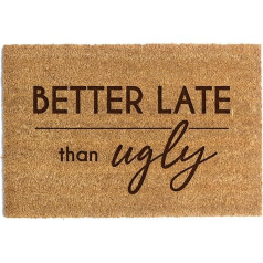 Happenings Door Mat Coconut Fibre Funny Doormat with Inscription 