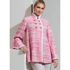 Vogue V1866F5 Ladies Loose Fit Coat Sewing Pattern Set, Code V1866, Multicoloured, Sizes 16-18-20-22-24
