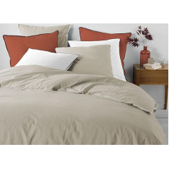Douceur d'Intérieur, 3 Piece Bedding Set (260 x 240 cm) Linen 100% Cotton