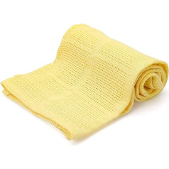 Cotton Blanket, Yellow, 230 x 260 cm