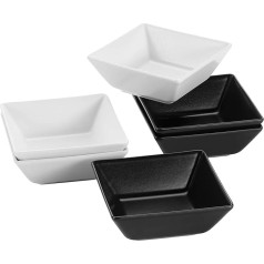 Mäser Bowls Set of 3 Rectangular White/Black