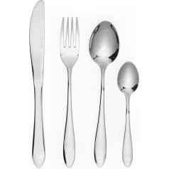 Salter COMBO-8753 Harrogate Cutlery Set - 32-Piece Set Made of 18/10 Stainless Steel, Cutlery for 8 Person Settings, Dishwasher Safe, Forks, Knives, Spoons, Included in the Set