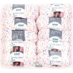 Gründl 3525 – 06 Funny Color Cotton Cover 100% Polyester, Orange, Grey Color, 47, 50 x 40 x 10 cm
