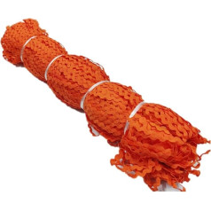 Anevous 2 x 25 m Wave Lace Ribbon, Lace Trimming, Lace Crochet Ribbon, S Shape Lace Trim, Fabric Ribbon for Sewing for Crafts, Wedding Dresses, Clothing, Gift Box, Scrapbooking Decoration, Orange