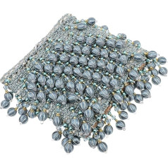 NUOBESTY Curtain Accessories Bead Tassels Sofa Fringe Trim Bead Trim for Curtains Plastic Polyester Silk Wedding Decoration