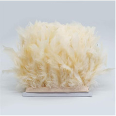 10m 10cm - 15cm Turkey Feather Fringe Trimming Marabou Feather Skirt Dress Moulding Ribbon Feather Craft