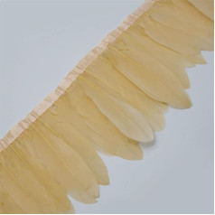 Multicolor Goose Feather Trimming Dyed Goose Feather 13-18cm Goose Feather Fringe for DIY Sewing Material