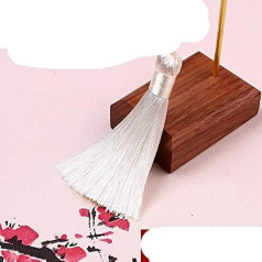2 Pieces/Package 8cm Silk Tassel Fringe Curtain Brush DIY Craft Tassel Fringe Trim For Curtains Jewelry G Wedding Decoration China 23 Milk White