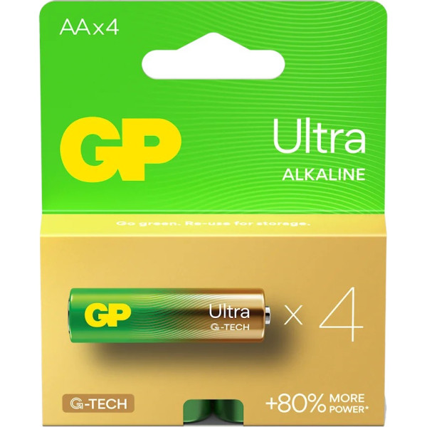 Gp Battery Sārmu baterijas lr6/aa gp ultra 4 gab. (g-tech)