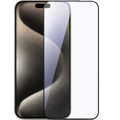 Rūdīts stikls 2.5D HD Putekļuizturīgs ar melnu rāmi iPhone 15 Plus/16 Plus tālrunim