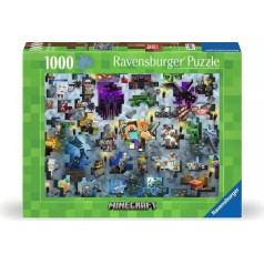 Ravensburger Polska Mīklu 1000 elementu minecraft izaicinājums