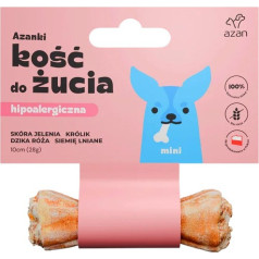 Azanki hipoalerģisks brieža ādas kauls ar truša un linsēklām mini 10cm