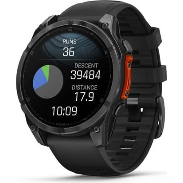 Garmin fenix 8 47mm slānekļa pelēks/ melns