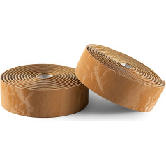 Rockbros PU velosipēda stūres aptinums ar velūra dizainu - brūns