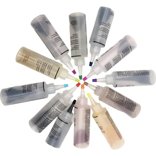 jojofuny Farben DIY Krawattenfärbe Pigmentset Farben für Baumwolle und Leinen Textilfarben für Kleidung und Accessoires