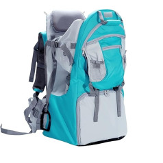 iuscacey Baby Hiking Carrier Backpack - Hands-Free 5-Point Safety Adjustable Strap Foldable Design Lightweight and Waterproof with Sunscreen (6 Months - 6 Years, Blue)