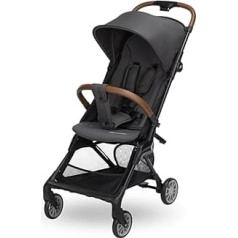 Bebeconfort Zephir Compact Baby Stroller 0-4 Years (up to 22kg) Lightweight Travel Buggy (4.5kg) Cabin Size Flat Adjustable Seat Storage Basket Mineral Graphite