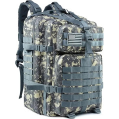 LIUHLFSR 50L Man Backpacks Survival Travel Bags Outdoor Pack for Trekking Hunting Bag Suitable for Camping, Outdoor, Hiking (Grey)