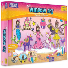 Imagimake Window Art, Princess and Unicorn Suncatcher Kit, Unicorn Toys for Girls Aged 5-8 Years, Craft Kits for 8-12 Years, Gifts for 5 Year Old Girls