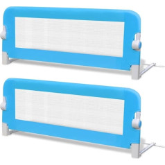vidaXL 2 x Bed Guards, Blue, 102 cm, Bed Rail, Children's Bed