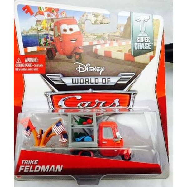 Disney Pixar CARS 2 Movie 1:55 Die Cast Car *Ultimate Super Chase* Trike Feldman - Limited Edition: 4000