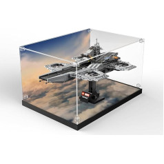 Acrylic Display Case Compatible with Lego 76295 Helicarrier of The Avengers, Dustproof Transparent HD Backdrop Display Case Compatible with Lego 76295 Building Kit (Box Only, No Model)