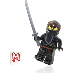Lego Ninjago Mini Figure - Cole (Legacy) with Silver Shamshir Sword 70670