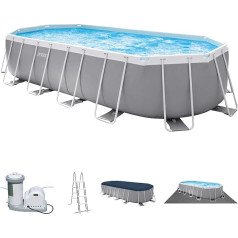 Intex Swimming Pool 610 x 305 x 122 cm Frame Pool Set Prism Oval 26798