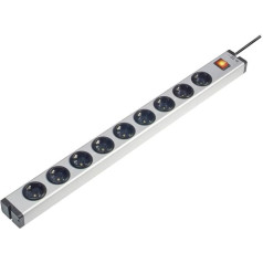 Ehmann – steckdosenl. Alu uni-9 Tray with Switch