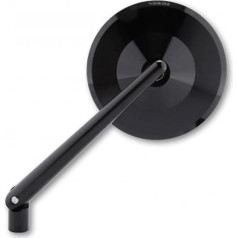 HIGHSIDER Montana Motorcycle Mirror, Glossy Black, E-Approved (Piece)