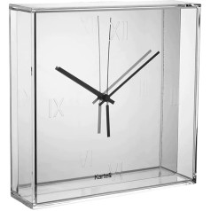 Kartell 01910XX Tic and Tac watch, plastic, chromed, 30 x 30 cm