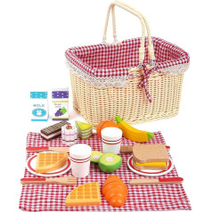 Small Foot 11186 Picnic Basket Toy, Multicolour