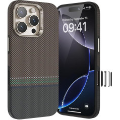 BENKS Prestige for iPhone 16 Pro Max Case [Camera Control Button] Compatible with MagSafe, Camera Button Mobile Phone Case Made of Dupont Kevlar Aramid Fibre and TPU