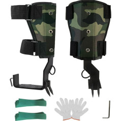 timiland Tree Climbing Equipment, Crampons, Tree Climbing, Tree Climbing Shoes, Crampons, Tree Crampons, Non-Slip Tree Crampons, Forestry Set for Forest Camping, Fruit Harvesting (Camouflage)