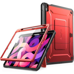 SUPCASE For iPad 11th Gen A16 Chip 11 Inch 2025 Case Bumper Case 360 Degree Protective Case with Screen Protector, Stand and Pen Holder [Unicorn Beetle Pro] Hard Case for iPad 10th 10.9 Inch 2022 (Red