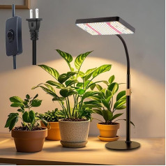 GroCruiser Eurostecker Plant Lamp Desk LED Full Spectrum, UV-IR Full Spectrum Plant Light for Indoor Plants, Grow Lamp for Plants, Daisy Chain Function