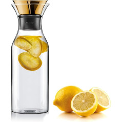 EVA SOLO Fridge Carafe 1.0 L with Tilt Lid Brass Fits Most Fridge Doors Brass