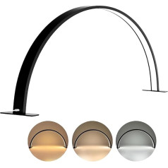 Tetipa LED Nail Desk Lamp, Cosmetic Lamp for Eyelashes with Remote Control, Adjustable Light, 3-6000 K, Dimmable Desk Lamp with 3 Brightness Modes, Moon Lamp, Crescent Moon Lamp