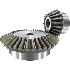 1 Set of 1: 1.5/2/3 1/1.5/2/2.5 Module Bevel Gear 20-60 Teeth 45# Steel Mechanical Power Transmission Transmission Transmission (1M20T-30T)