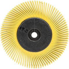 Scotch-Brite(TM) Radial Bristle Brush, Cubitron/Aluminum Oxide, 6000 rpm, 6 Diameter x 1/2 Width, 80 Grit (Pack of 1)