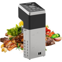 AnchorChef Sous Vide Machine 1600 W, IPX7 Waterproof, Commercial Precision Cooker, Fast Heating, Timer, Accurate Temperature Control, Low Temperature Cooking, Stainless Steel, Quiet, Space Saving