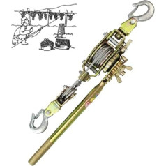 4 Tonnen Handseilwinde mit weichem Griff, Mini-Doppelhakenspanner für Boot, Anhänger, Wohnwagen