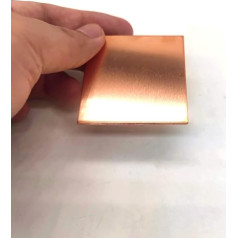WUDOLI flaches Blech 1 Stück 99,9% Kupferblech, T2-Kupferplatte, reines Kupfer, Cu-Metall, 100 mm x 100 mm, 200 mm x 200 mm, 300 mm x 300 mm quadratische Materialien (Size : 200x200x1.2mm)