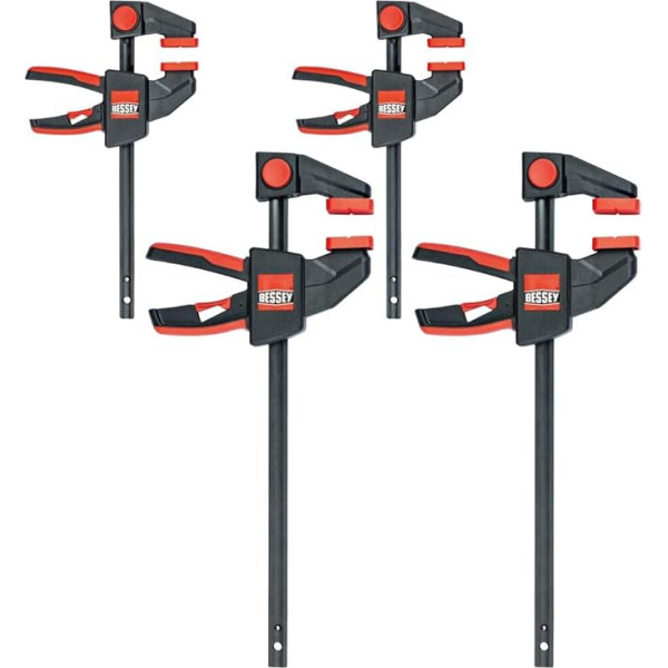Bessey EZM one-handed clamp set, 4 pieces