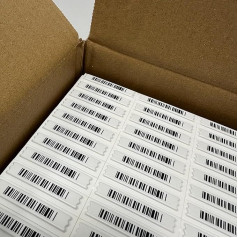 Self-Adhesive DR on Acustomagnetica False Barcode 58 kHz Compatible with Sensormatic (Pack of 5000)